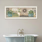 Garden Bath 1 White Framed Print Bathroom Wall Art