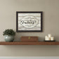 Our Family Values 1 Black Framed Print Wall Art