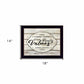 Our Family Values 1 Black Framed Print Wall Art