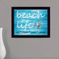 Beach Life 2 Black Framed Print Wall Art