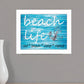Beach Life 3 White Framed Print Wall Art