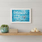 Beach Life 2 White Picture Frame Print Wall Art