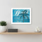 Beach Take Me There 2 White Framed Print Wall Art