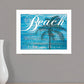 Beach Take Me There 2 White Framed Print Wall Art