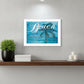 Take Me There 2 White Framed Print Wall Art