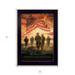 Bless Americas Heroes Black Framed Print Wall Art