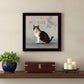 Clive the Cat Black Framed Print Wall Art