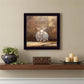 Ruby the Rabbit Black Framed Print Wall Art