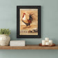 Rooster Montage I Black Framed Print Wall Art