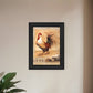 Rooster Montage I Black Framed Print Wall Art