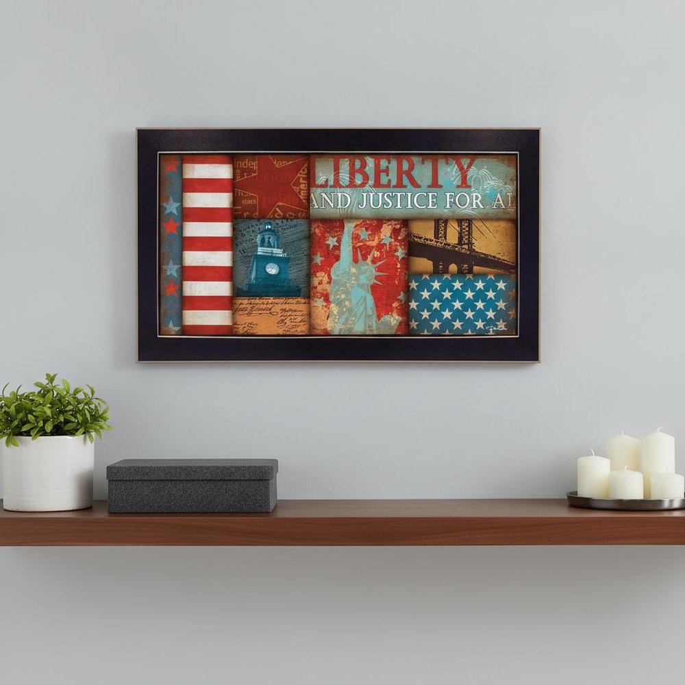 Liberty Black Framed Print Wall Art