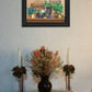 Antiques and Herbs Black Framed Print Kitchen Wall Art