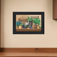 Antiques and Herbs Black Framed Print Kitchen Wall Art