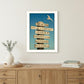 Beach Directional 3 White Framed Print Wall Art
