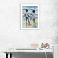 Ocean Discoveries White Framed Print Wall Art