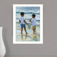Ocean Discoveries White Framed Print Wall Art