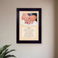 Love is Kind Black Framed Print Wall Art