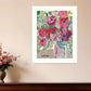 Blooming in the Window Sill White Framed Print Wall Art
