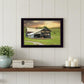 Mail Pouch Barn 3 Black Framed Print Wall Art