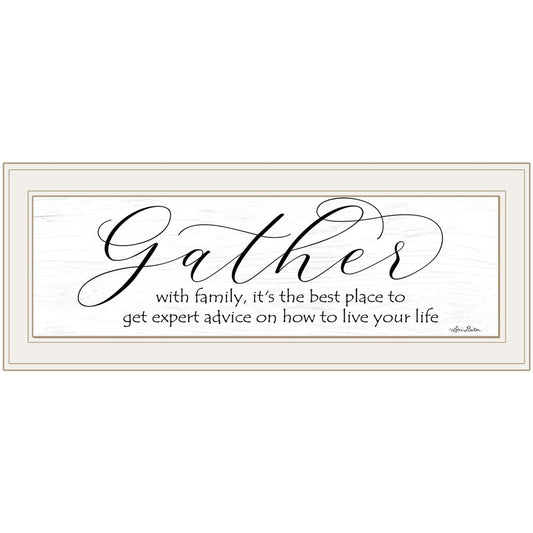 Expert Advice 1 White Framed Print Wall Art