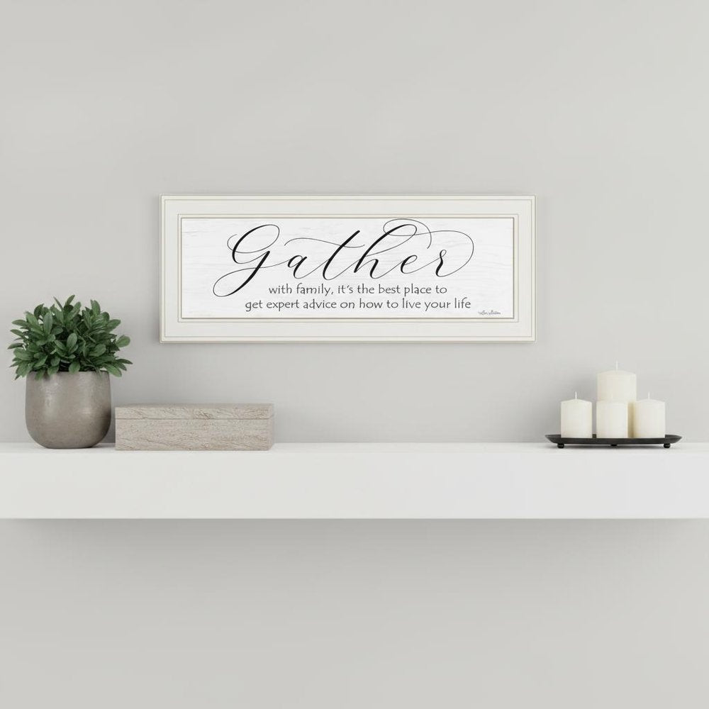 Expert Advice 1 White Framed Print Wall Art