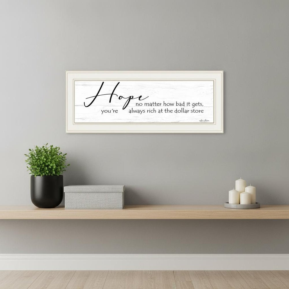 Hope 1 White Framed Print Wall Art