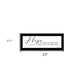 Hope Black Framed Print Wall Art
