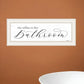 No Selfies in the Bathroom 1 White Framed Print Bathroom Wall Art