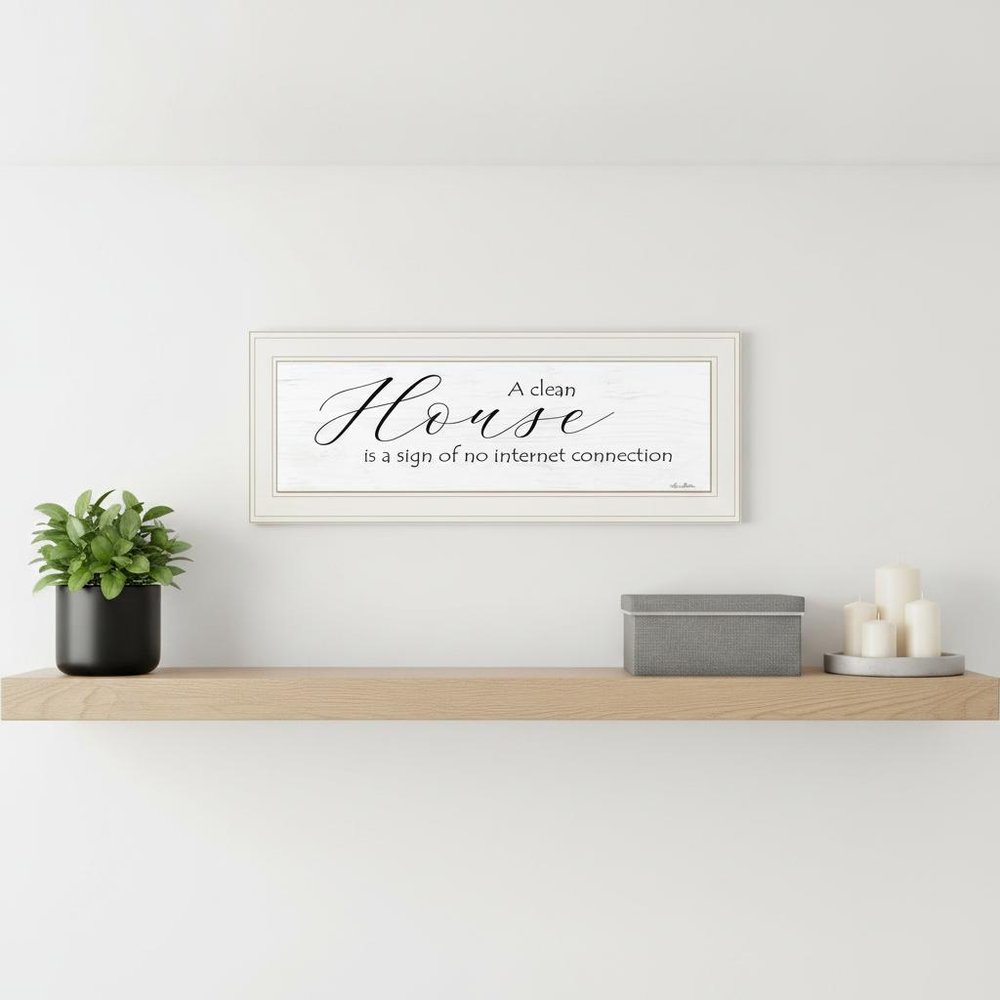 A Clean House 1 White Framed Print Wall Art