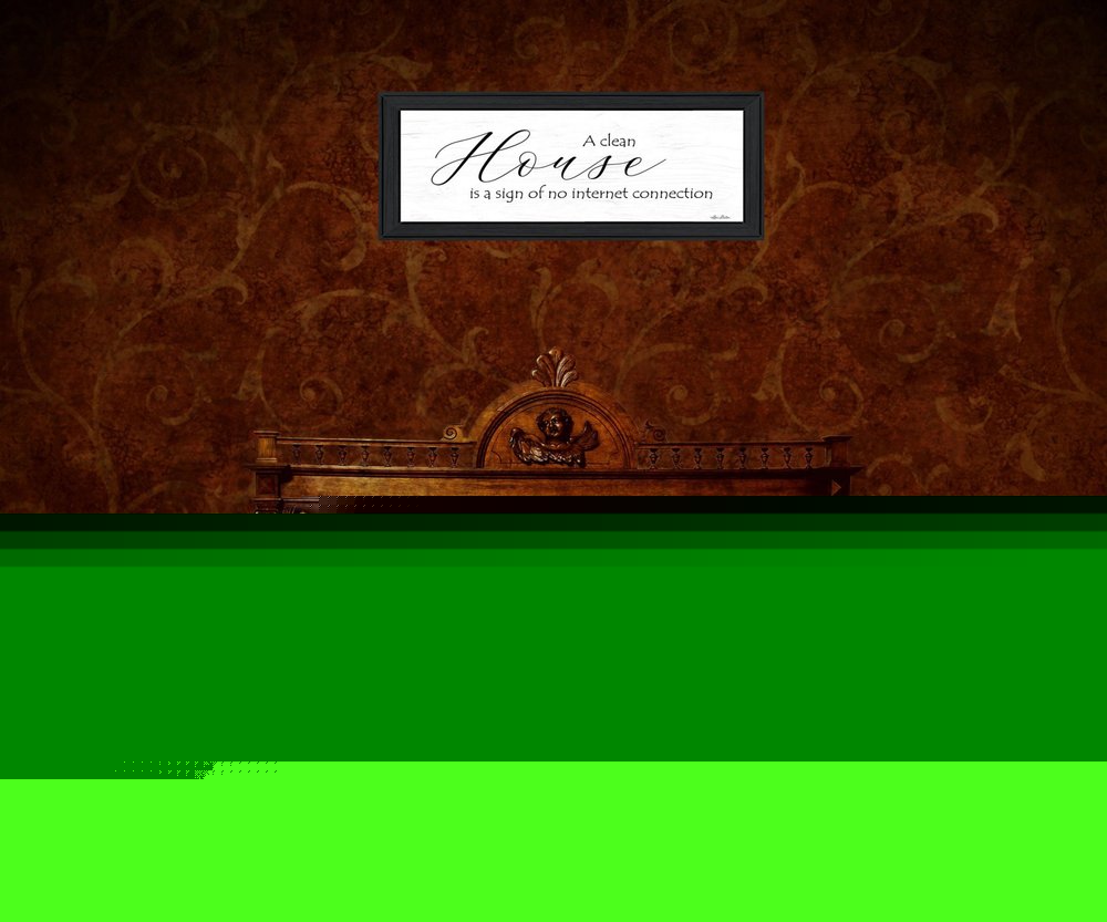 A Clean House 2 Black Framed Print Wall Art