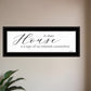 A Clean House Black Framed Print Wall Art