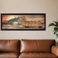 Sunset on the Farm 1 Black Framed Print Wall Art