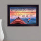 River Rules 1 Black Framed Print Wall Art