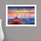 River Rules 2 White Framed Print Wall Art