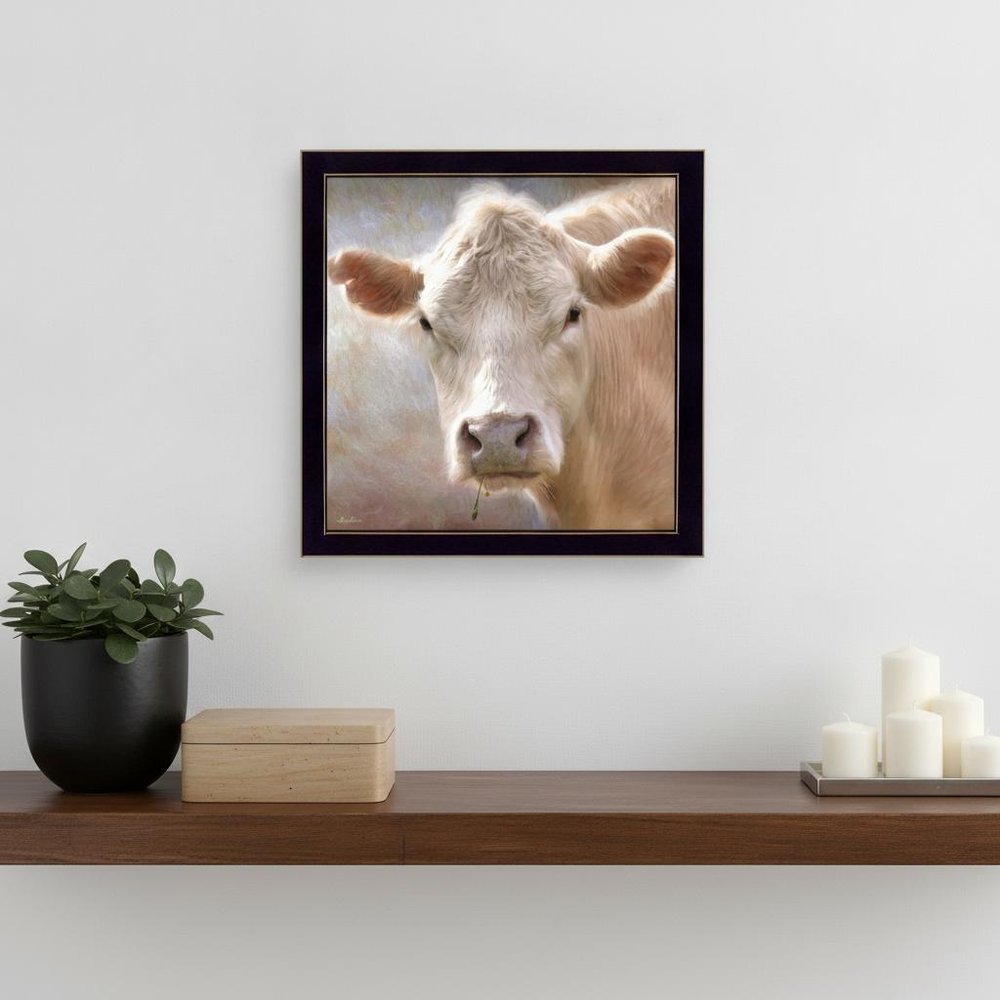 Up Close on the Farm Black Framed Print Wall Art