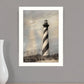 Cape Hatteras Lighthouse 2 White Framed Print Wall Art