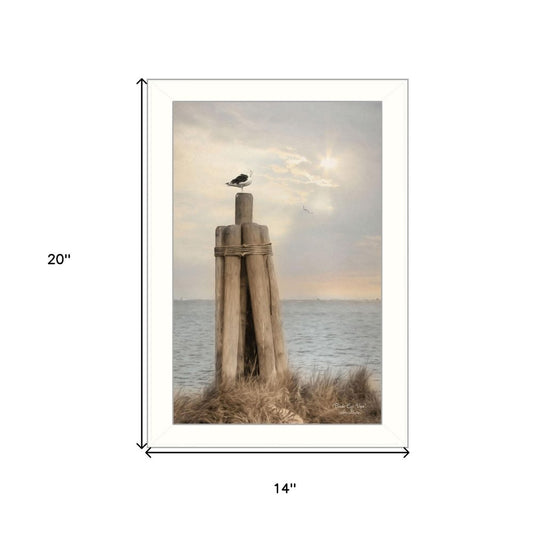 Birds Eye View 2 White Framed Print Wall Art