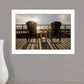 Front Row Seats 3 White Framed Print Wall Art