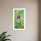 Annas Hummingbird White Framed Print Wall Art