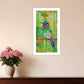 Purple Throated Mountain Gem White Framed Print Wall Art
