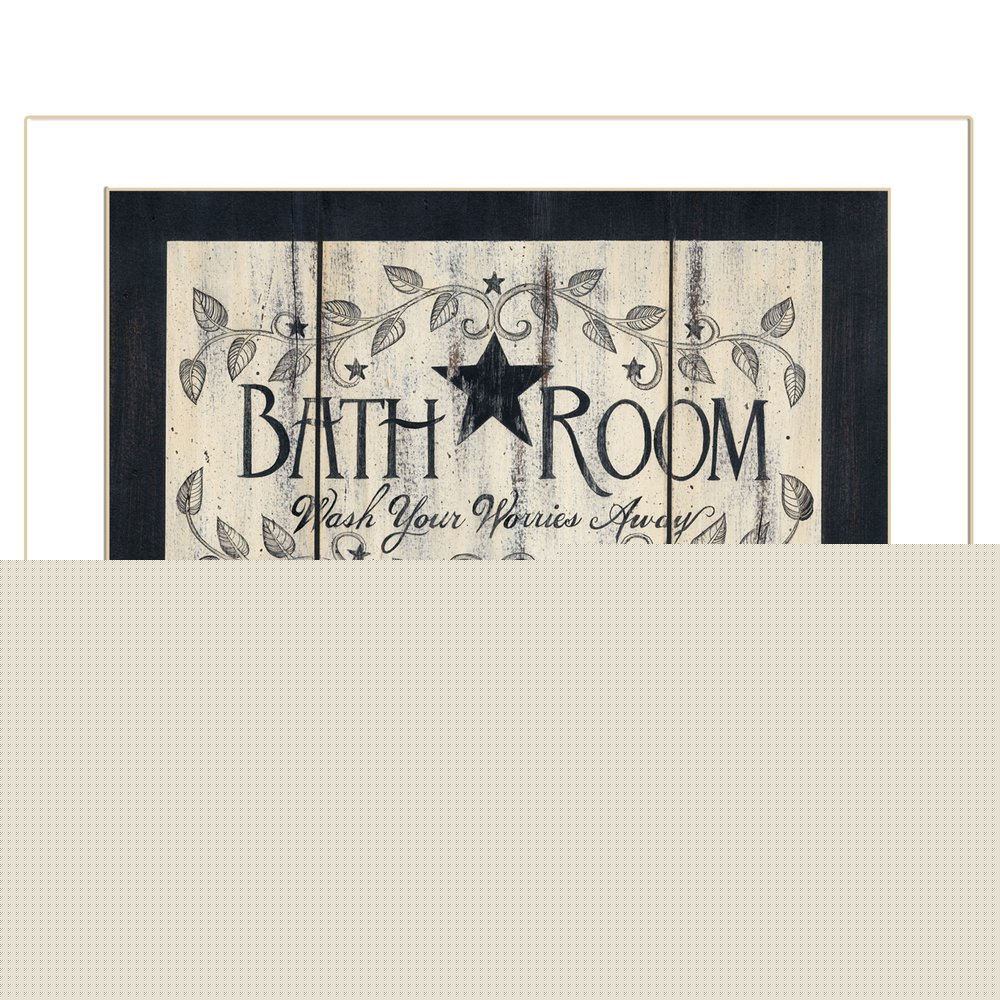 Bathroom 7 White Framed Print Bathroom Wall Art
