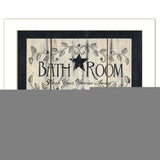 Bathroom 7 White Framed Print Bathroom Wall Art