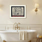 Hot Bath 11 White Framed Print Bathroom Wall Art