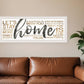 Home White Framed Print Wall Art