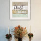 Trust in the Lord 1 White Framed Print Wall Art