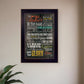 The Lords Prayer 1 Black Framed Print Wall Art