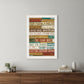 Our Family Rules 6 White Framed Print Wall Art