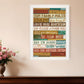 Our Family Rules 6 White Framed Print Wall Art