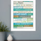 Live in the Present 5 White Framed Print Wall Art