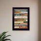 Cabin Rules 1 Black Framed Print Wall Art